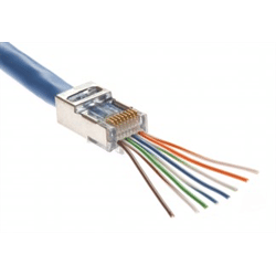 Platinum Tools EZ-RJ45 Shielded Cat5e/6, (Internal Ground). 50/Bag (PLA-100020)