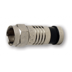 Platinum Tools F RG6 Compression Connector, Nickel Plated 75/Jar (PLA-28006J)