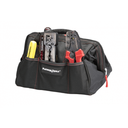 Bolsa de herramientas de lona Platinum Tools Big Mouth, 32,7 x 22,7 x 20,3 cm (PLA-4006)
