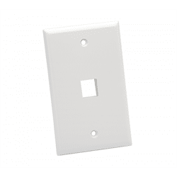 Platinum Tools Wall Plate, Standard, 1 Port, White . 25pc/Installer Pack (PLA-601WH-25)