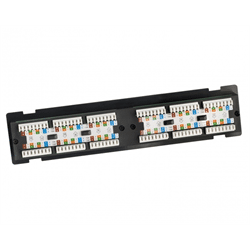 Platinum Tools Patch Panel, 12 Port, Cat5e, NS, 110. Box (PLA-650-12C5)