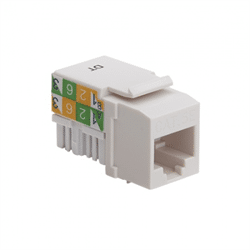 Platinum Tools Keystone Jack, Cat5e, 110, White. 50pc/Installer Pack (PLA-725WH-50)