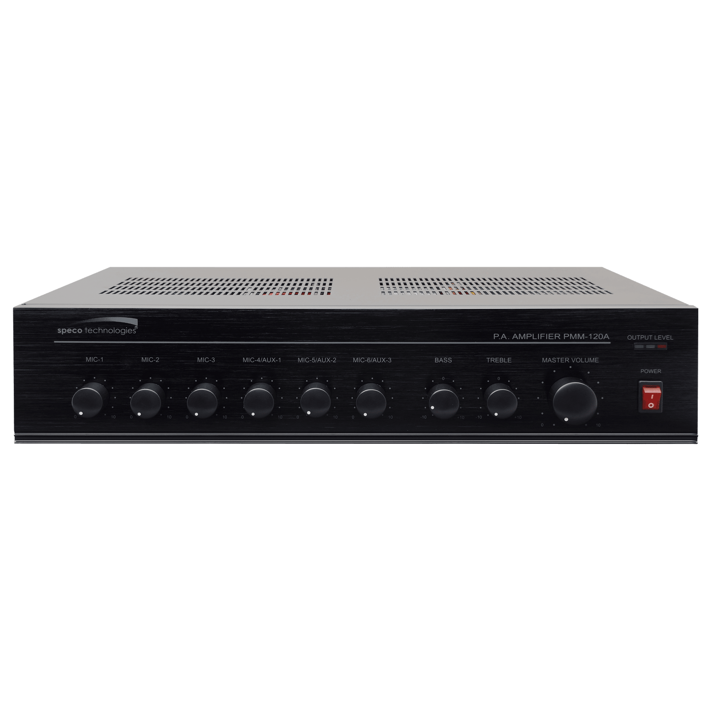Speco 120W PA Mixer Power Amplifier with 6 Inputs (SPE-PMM120A)