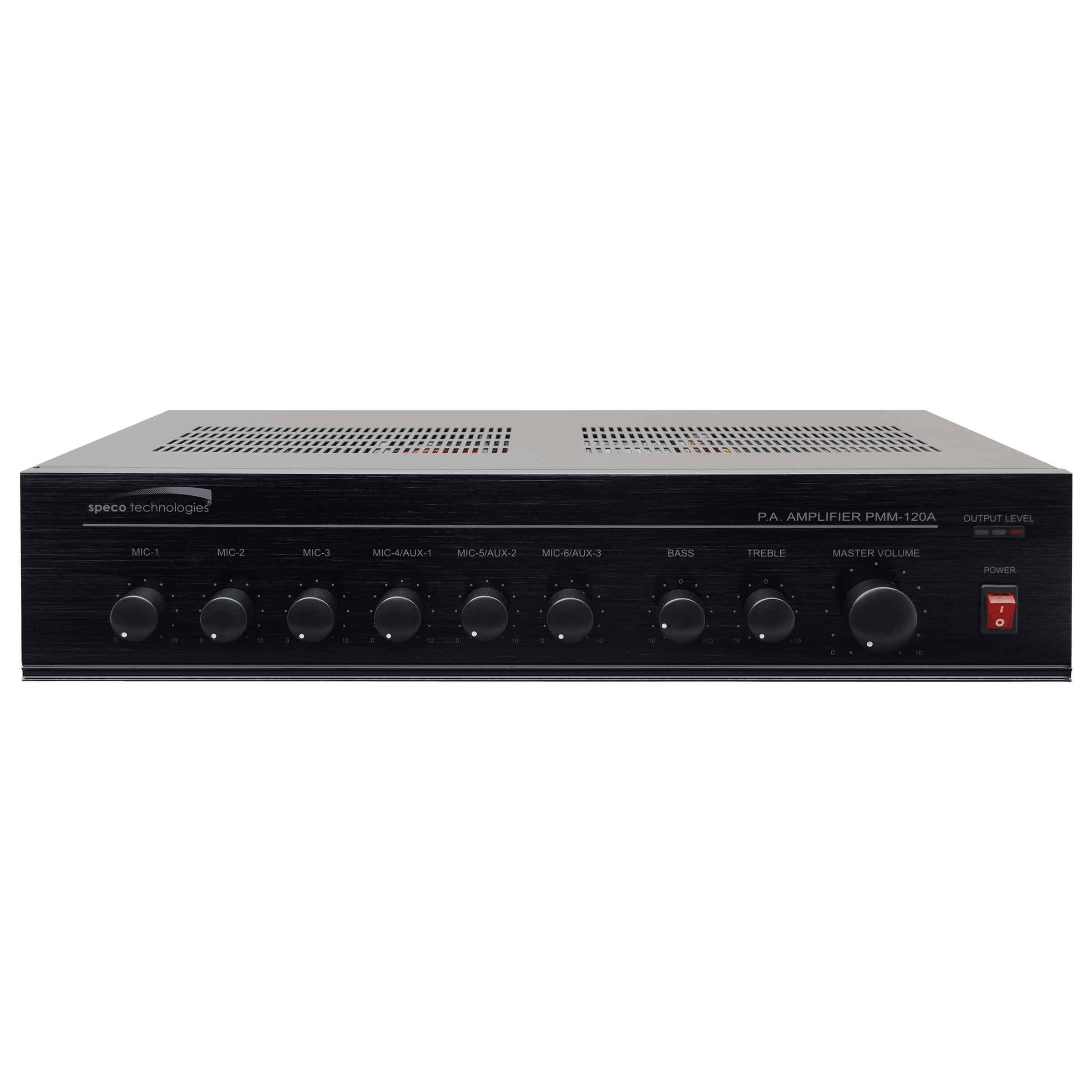 Speco 120W PA Mixer Power Amplifier with 6 Inputs (SPE-PMM120A)