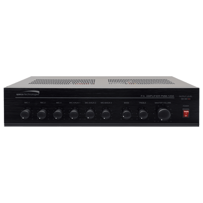 Speco 120W PA Mixer Power Amplifier with 6 Inputs (SPE-PMM120A)