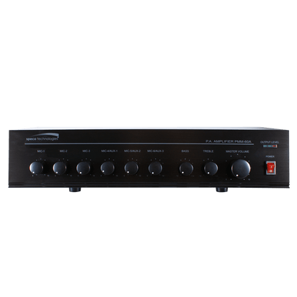 Speco 60W PA Mixer Power Amplifier with 6 Inputs (SPE-PMM60A)