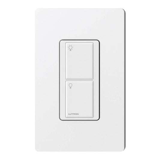 Lutron Caseta Pico Remote Wired 2 Button, Black (PX-2B-GBL-I01)