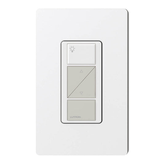 Lutron Caseta Pico Remote Wired 2 Button Raise Lower, Gray (PX-2BRL-GWG-I01)