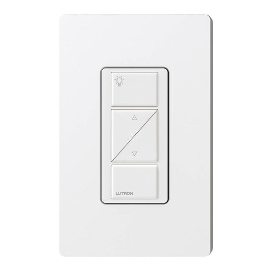 Lutron Caseta Pico Remote Wired 2 Button Raise Lower, Ivory (PX-2BRL-GIV-I01)