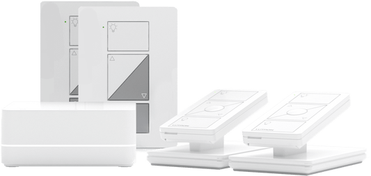 Lutron Caseta Wireless Kit Plug-in Dimmer, Smart Bridge, Pico Remote Control (P-BDG-PKG2P-C)
