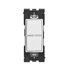 Leviton Renu Combination Switch 120/277VAC 15A With White Face (RE634-BWW)
