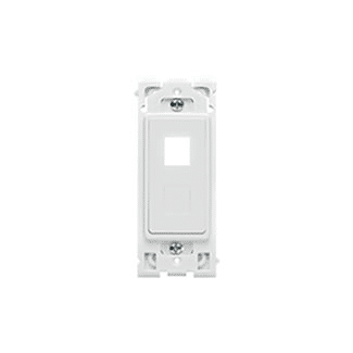 Leviton Renu Quickport 2 Port Insert With Blank Connector White (RE640-WW)