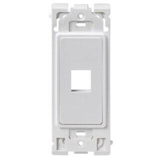 Leviton Renu Quickport 1 Port Insert, White (RE640-WW1)