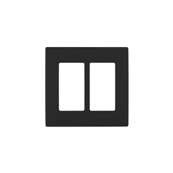 Leviton Renu 2 Gang Plastic Wallplate Onyx Black (REWP2-OB)