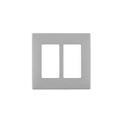 Leviton Renu 2 Gang Plastic Wallplate Pebble Gray (REWP2-PG)