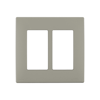 Leviton Renu 2 Gang Plastic Wallplate Wood Smoke (REWP2-WS)