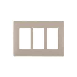 Leviton Renu 3 Gang Plastic Wallplate Cafe Latte (REWP3-CA)
