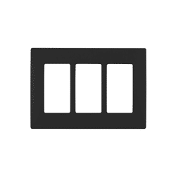 Leviton Renu 3 Gang Plastic Wallplate Onyx Black (REWP3-OB)