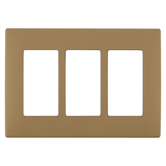 Leviton Renu 3 Gang Plastic Wallplate Warm Caramel (REWP3-WC)
