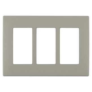 Leviton Renu 3 Gang Plastic Wallplate Wood Smoke (REWP3-WS)