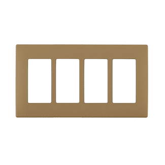 Leviton Renu 4 Gang Plastic Wallplate Warm Caramel (REWP4-WC)