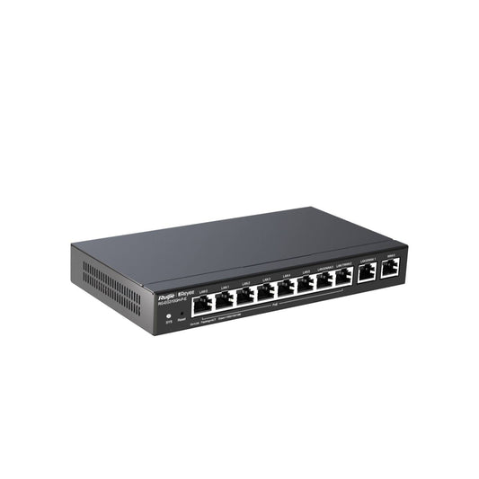 Reyee Cloud Managed Router, VPN, Load Balancing, 8+2 Gigabit Ports (RG-EG310GH-P-E)