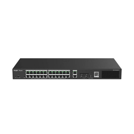 Reyee 26 Port Extended PoE+ Gigabit Cloud Managed Smart Switch (24 PoE+) (RG-ES228GS-P)