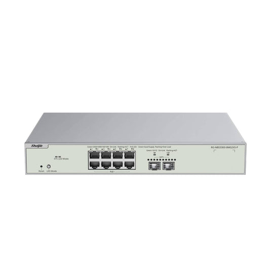 Reyee Enterprise Grade 8 Port 2.5 Gigabit PoE+ Switch (RG-NBS3300-8MG2XS-P)