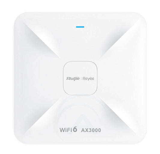 Reyee Cloud Managed Smart Wi-Fi 6 AX3000 Indoor Wireless Access Point, PoE (RG-RAP2260)