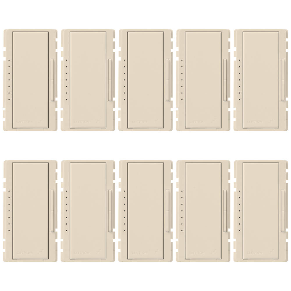 Lutron Colour Kit 10 Pack for RA 6CL 6ND 10D 10ND 6NA PRO F6AN-DV, Light Almond (RK-D-10-LA)