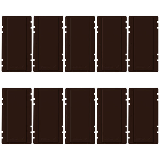 Lutron Colour Kit 10PK for RA Switch 8ANS 8S-DV, Brown (RK-S-10-BR)