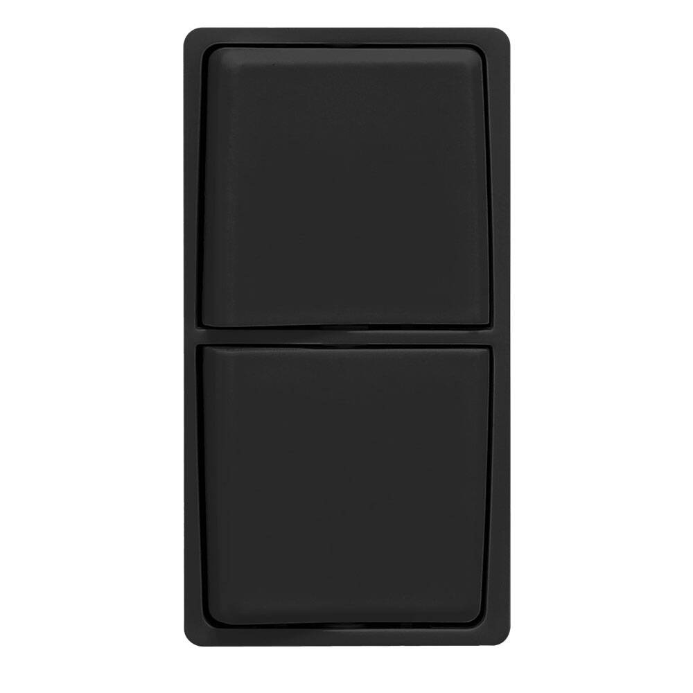 Leviton Renu Combination Switch Face Kit Onyx Black (RK634-OB)