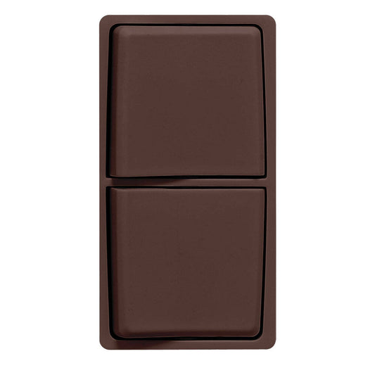 Leviton Renu Combination Switch Face Kit Walnut Bark (RK634-WB)