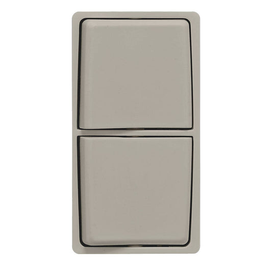 Leviton Renu Combination Switch Face Kit Wood Smoke (RK634-WS)