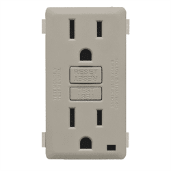 Leviton Renu 15A GFCI Receptacle Face Kit Wood Smoke (RKG15-WS)