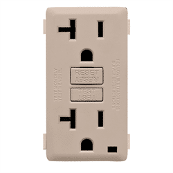 Leviton Renu 20A GFCI Receptacle Face Kit Cafe Latte (RKG20-CA)