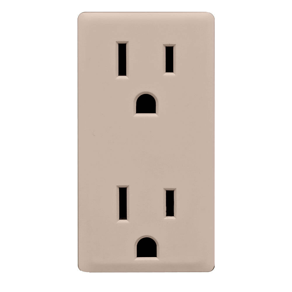 Leviton Renu 15A Receptacle Face Kit Cafe Latte (RKR15-CA)