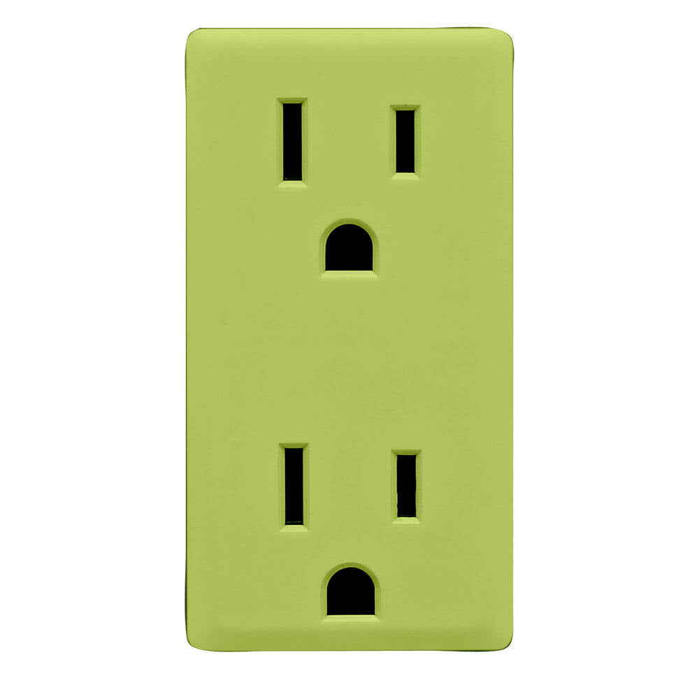 Leviton Renu 15A Receptacle Face Kit Granny Smith Apple (RKR15-GS)