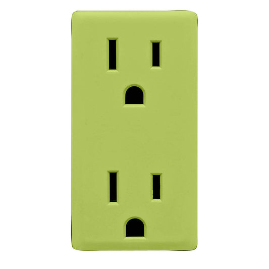Leviton Renu 15A Receptacle Face Kit Granny Smith Apple (RKR15-GS)