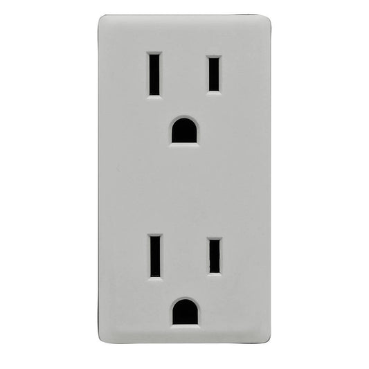 Leviton Renu 15A Receptacle Face Kit Pebble Gray (RKR15-PG)