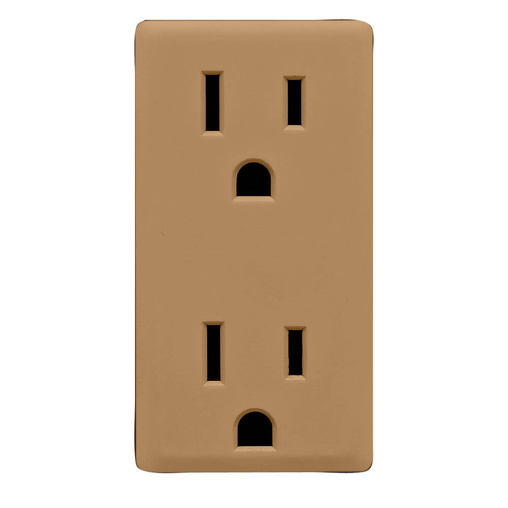 Leviton Renu 15A Receptacle Face Kit Warm Caramel (RKR15-WC)