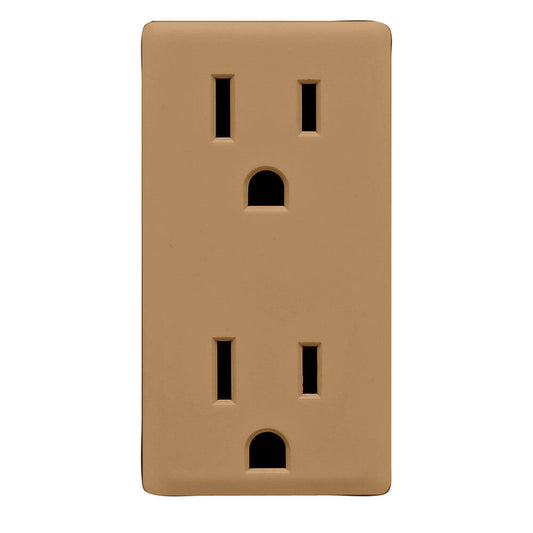 Leviton Renu 15A Receptacle Face Kit Warm Caramel (RKR15-WC)