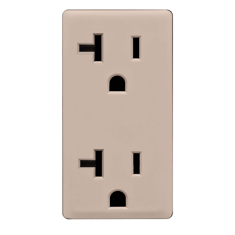 Leviton Renu 20A Receptacle Face Kit Cafe Latte (RKR20-CA)