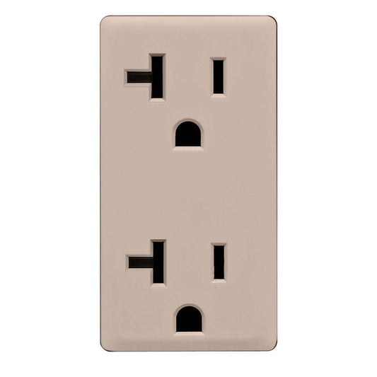 Leviton Renu 20A Receptacle Face Kit Cafe Latte (RKR20-CA)