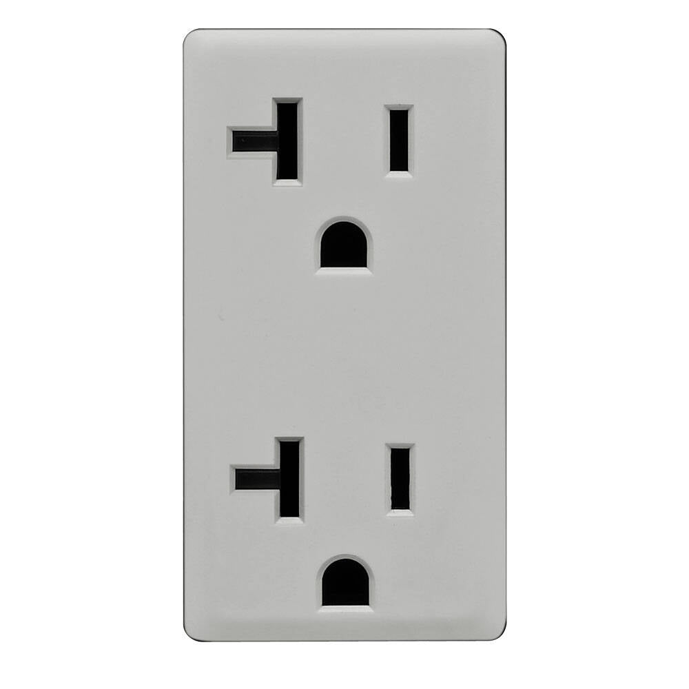 Leviton Renu 20A Receptacle Face Kit Pebble Gray (RKR20-PG)