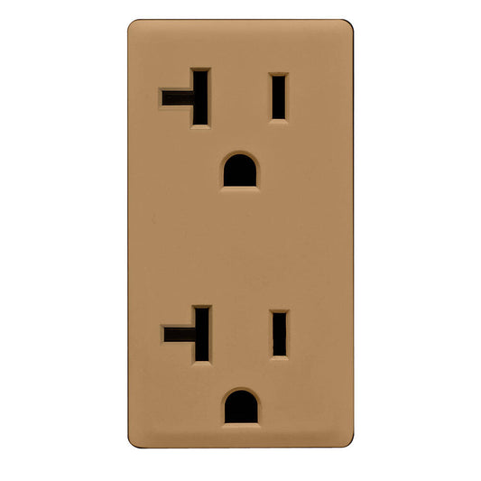 Leviton Renu 20A Receptacle Face Kit Warm Caramel (RKR20-WC)