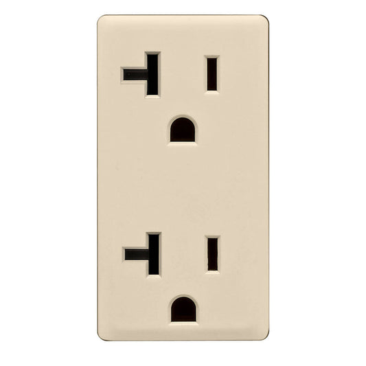 Leviton Renu 20A Receptacle Face Kit Whispering Wheat (RKR20-WG)