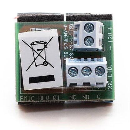 DSC 12VDC Form C Relay Module with Terminals, ULC Listed (RM-1C)