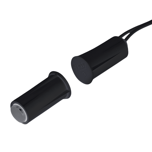 Flair Stubby Recessed Magnetic Contact 3/4" Gap, 3/8" x 3/4 " Black (RMS93-2-BLK)