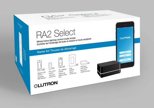 Lutron RadioRA2 Select Pro Kit, 2 Pro LED+ Dimmers, Pico, Repeater (RR-SEL-KIT-PRO)